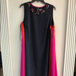 Vince Camino Navy Blue High Low Dress